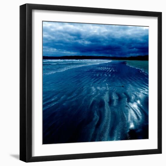 Ripples in the Sand on a Beach-Trigger Image-Framed Photographic Print