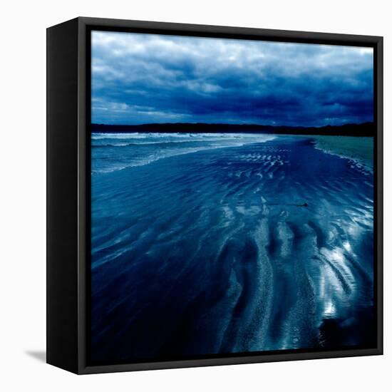 Ripples in the Sand on a Beach-Trigger Image-Framed Premier Image Canvas