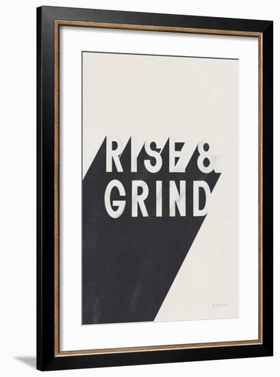 Rise and Grind BW-Becky Thorns-Framed Premium Giclee Print