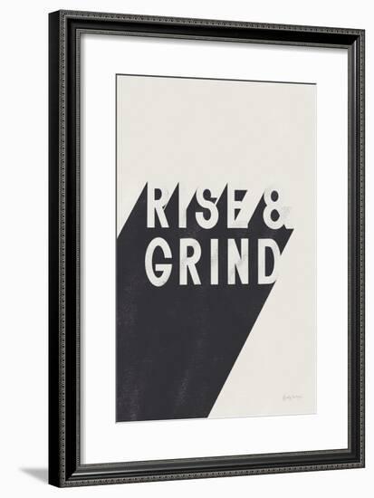 Rise and Grind BW-Becky Thorns-Framed Premium Giclee Print