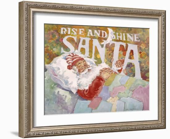 Rise and Shine Santa-Hal Frenck-Framed Giclee Print