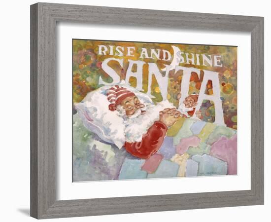 Rise and Shine Santa-Hal Frenck-Framed Giclee Print