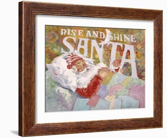 Rise and Shine Santa-Hal Frenck-Framed Giclee Print