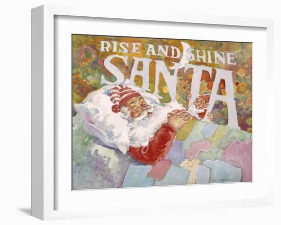 Rise and Shine Santa-Hal Frenck-Framed Giclee Print