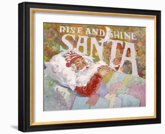 Rise and Shine Santa-Hal Frenck-Framed Giclee Print