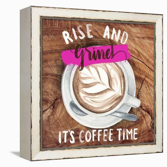 Rise & Grind II-null-Framed Stretched Canvas