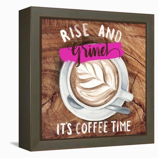 Rise & Grind II-null-Framed Stretched Canvas