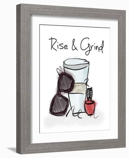 Rise & Grind-Anna Quach-Framed Art Print