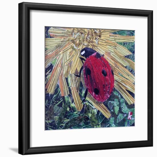 Rise' Ladybird on Chrysanthemum-Kirstie Adamson-Framed Giclee Print
