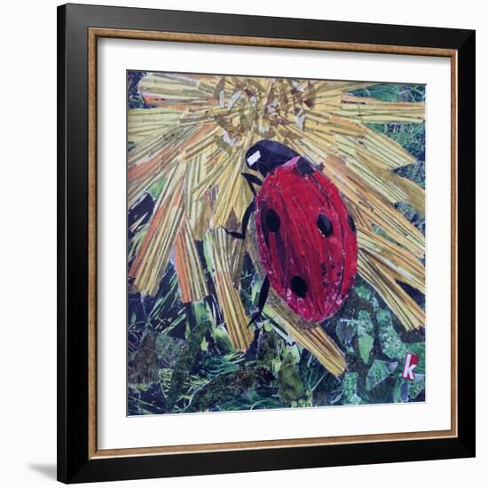 Rise' Ladybird on Chrysanthemum-Kirstie Adamson-Framed Giclee Print