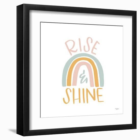 Rise Shine Rainbow-Gigi Louise-Framed Art Print