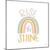 Rise Shine Rainbow-Gigi Louise-Mounted Art Print