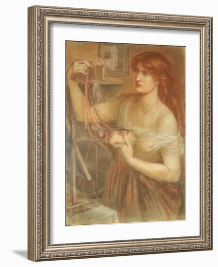 Risen at Dawn - Gretchen Discovering Faust's Jewels, 1868-Dante Gabriel Rossetti-Framed Giclee Print