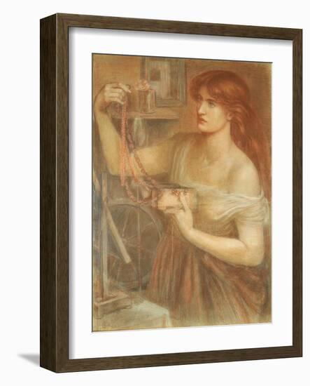 Risen at Dawn - Gretchen Discovering Faust's Jewels, 1868-Dante Gabriel Rossetti-Framed Giclee Print