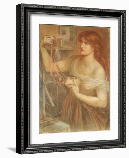 Risen at Dawn - Gretchen Discovering Faust's Jewels, 1868-Dante Gabriel Rossetti-Framed Giclee Print