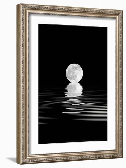 Rising Full Moon-marilyna-Framed Art Print