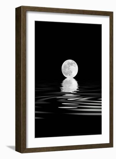 Rising Full Moon-marilyna-Framed Art Print