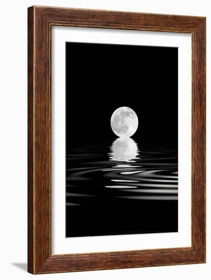 Rising Full Moon-marilyna-Framed Art Print