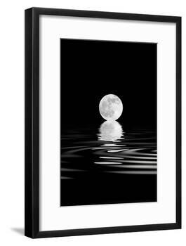 Rising Full Moon-marilyna-Framed Art Print