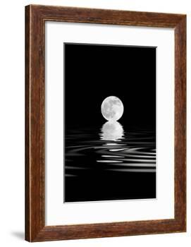 Rising Full Moon-marilyna-Framed Art Print
