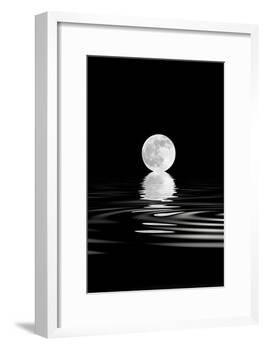 Rising Full Moon-marilyna-Framed Art Print