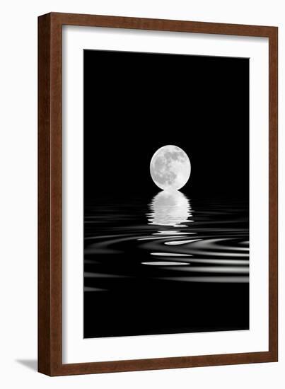 Rising Full Moon-marilyna-Framed Art Print