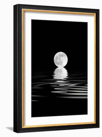 Rising Full Moon-marilyna-Framed Art Print