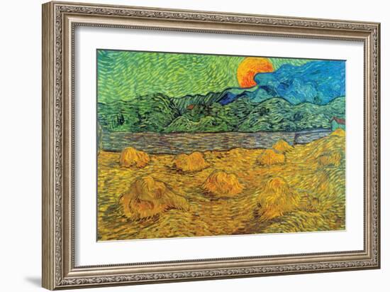 Rising Moon-Vincent van Gogh-Framed Art Print