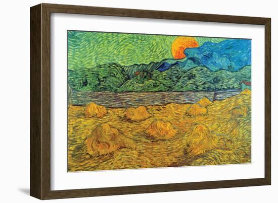 Rising Moon-Vincent van Gogh-Framed Art Print