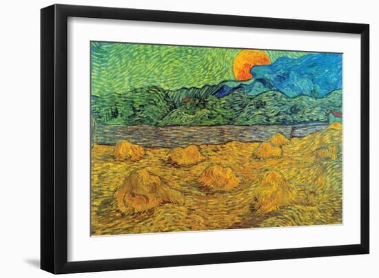 Rising Moon-Vincent van Gogh-Framed Art Print