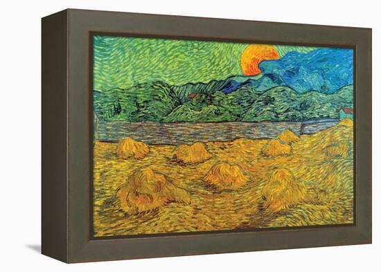 Rising Moon-Vincent van Gogh-Framed Stretched Canvas