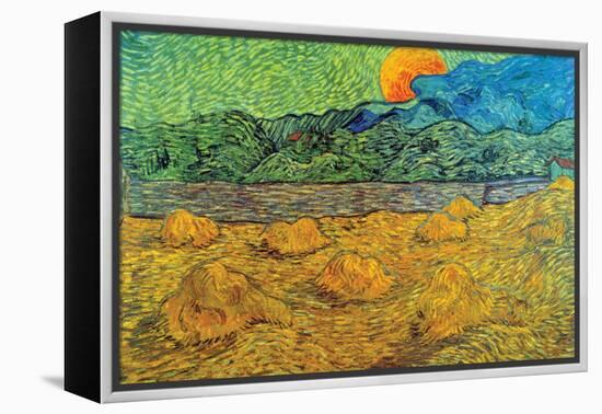 Rising Moon-Vincent van Gogh-Framed Stretched Canvas