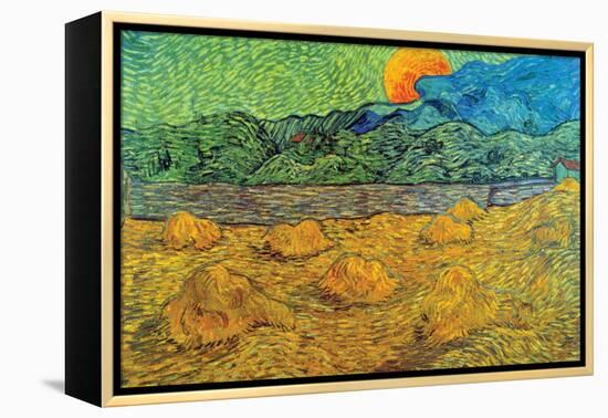 Rising Moon-Vincent van Gogh-Framed Stretched Canvas