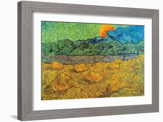 Rising Moon-Vincent van Gogh-Framed Art Print