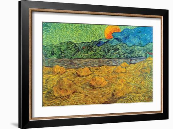 Rising Moon-Vincent van Gogh-Framed Art Print