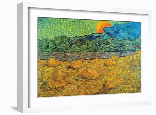 Rising Moon-Vincent van Gogh-Framed Art Print