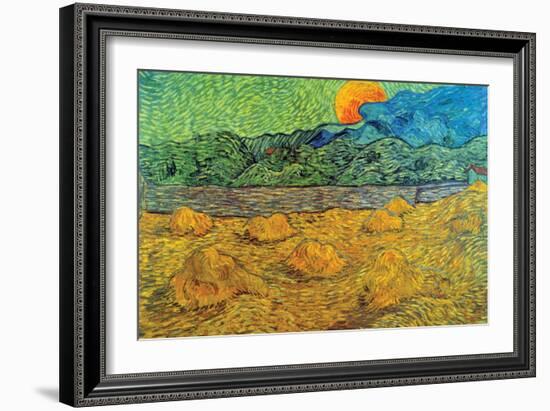 Rising Moon-Vincent van Gogh-Framed Art Print