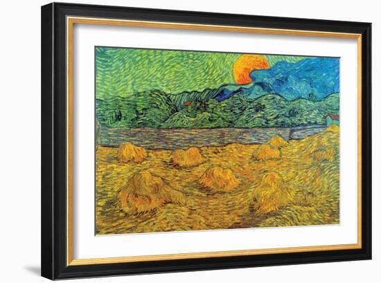 Rising Moon-Vincent van Gogh-Framed Art Print