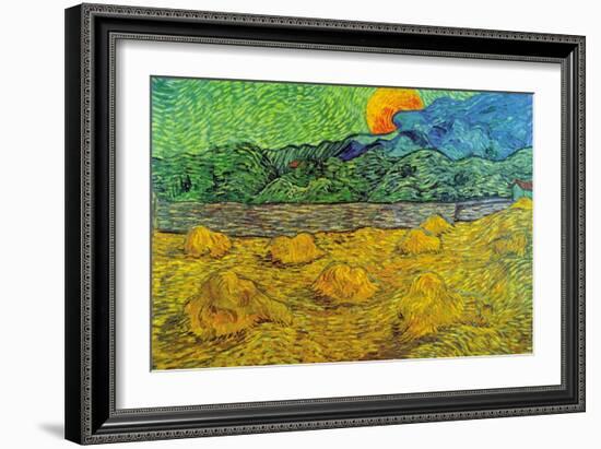 Rising Moon-Vincent van Gogh-Framed Art Print