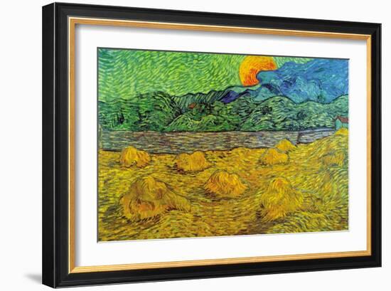 Rising Moon-Vincent van Gogh-Framed Art Print