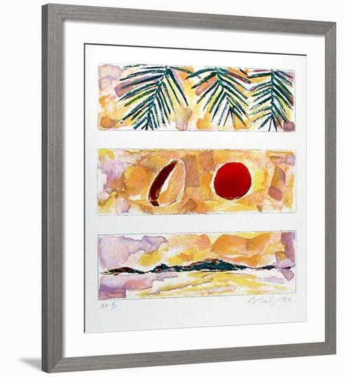 Rising Sun - Falling Coconut-Bill Beckley-Framed Collectable Print