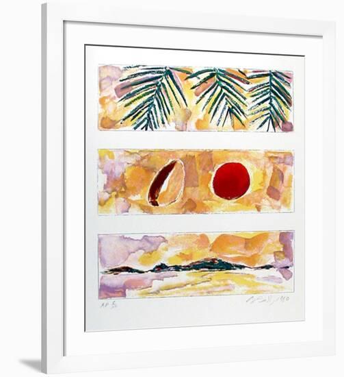 Rising Sun - Falling Coconut-Bill Beckley-Framed Collectable Print