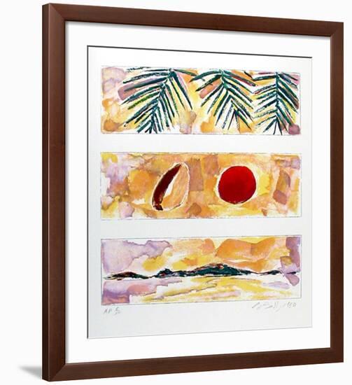 Rising Sun - Falling Coconut-Bill Beckley-Framed Collectable Print