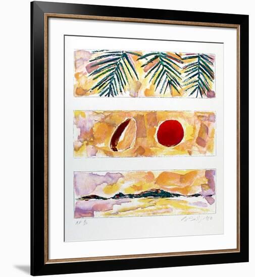 Rising Sun - Falling Coconut-Bill Beckley-Framed Collectable Print