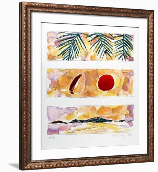 Rising Sun - Falling Coconut-Bill Beckley-Framed Collectable Print