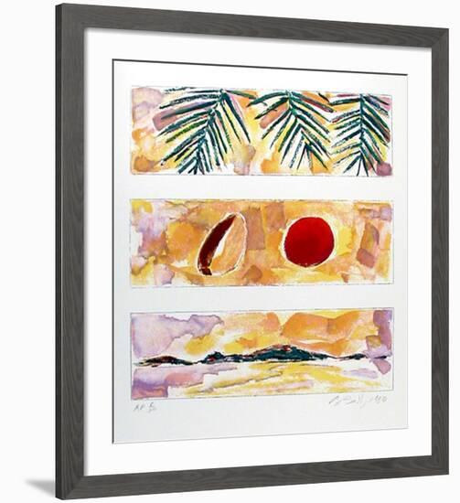 Rising Sun - Falling Coconut-Bill Beckley-Framed Collectable Print