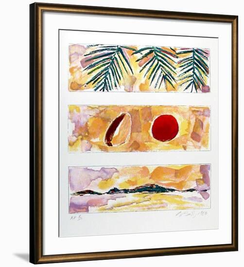 Rising Sun - Falling Coconut-Bill Beckley-Framed Collectable Print