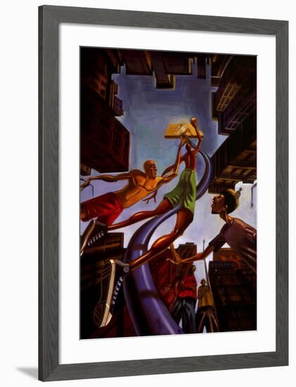 Rising-Justin Bua-Framed Art Print