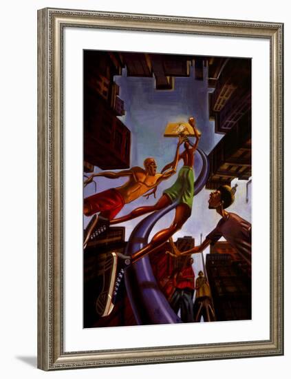 Rising-Justin Bua-Framed Art Print