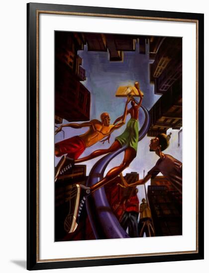 Rising-Justin Bua-Framed Art Print